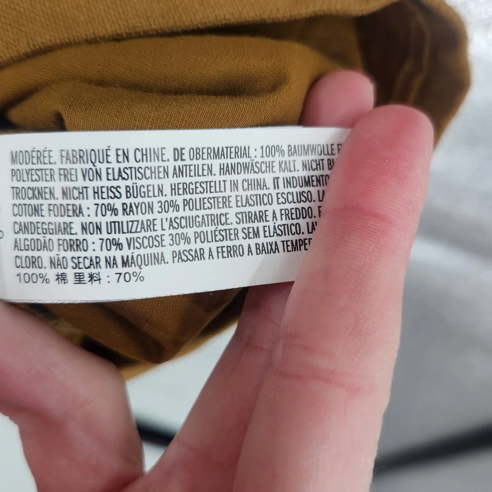 New English Factory Olive LACED UP PUFFED‎ SLEEVE MINI DRESS - Picture 8 of 11